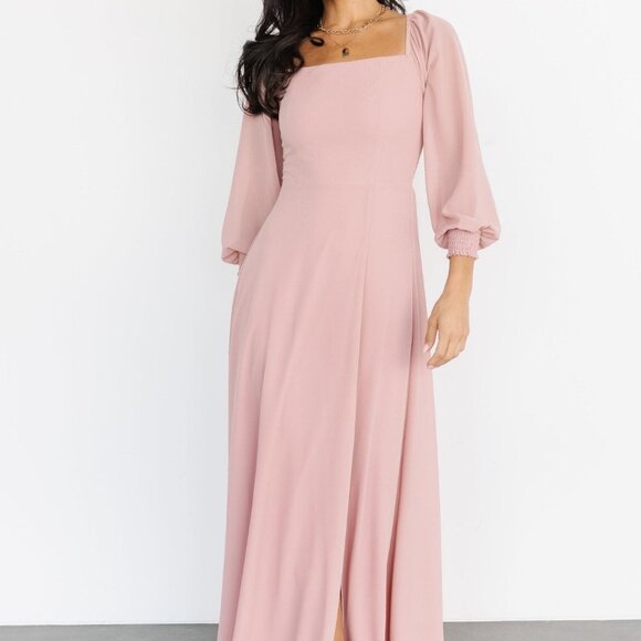 Baltic Born Giselle Maxi Dress | Blush Size MM - Picture 3 of 5